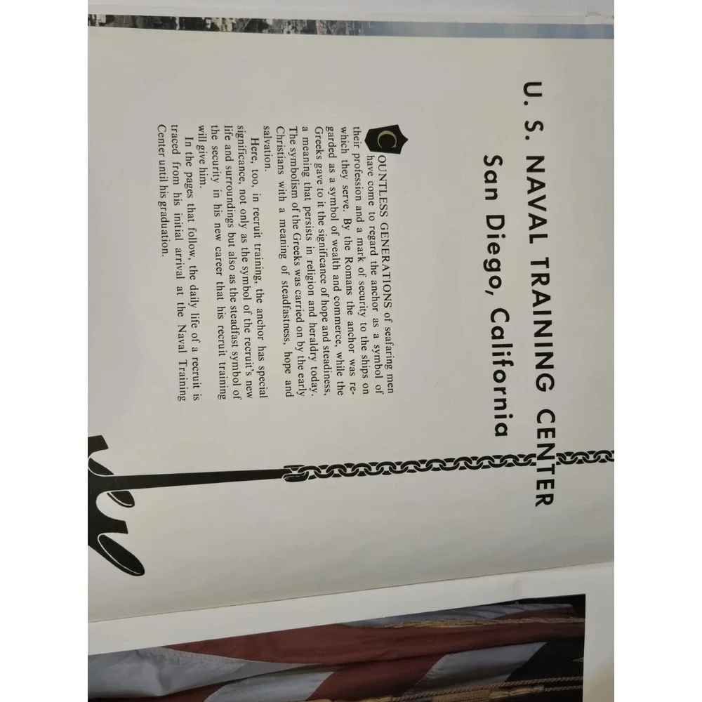 The‎ Anchor United States Naval Training 1983 Yearbook San Diego CA Company 002